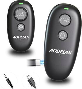 Aodelan B0fxlrgc9k Usb-c Rechargeable Wireless Camera Remote Shutter Release For Fuji X-s20 X-t50