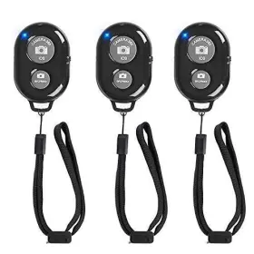 Rs-001 Aoqiyue Wireless Remote Shutter For Cellphones And Tablets 3 Pack 3-black
