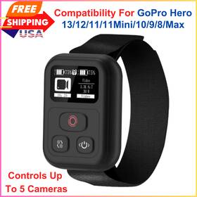 Aovee 73867136 Remote Control Accessories For Gopro Hero Black 13/12/11/11mini/10/9/8 Wireless