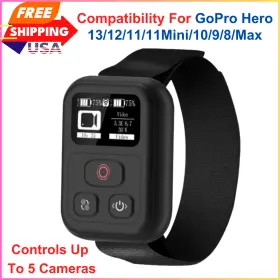 73867136 Aovee Remote Control Accessories For Gopro Hero Black 13/12/11/11mini/10/9/8 Wireless