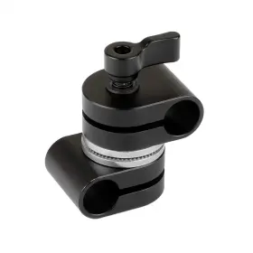 C2008-us Camvate Adjustable 15mm Dual Rod Adapter With Rosette - 2008 Black