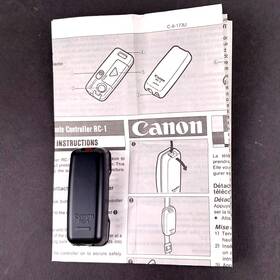 Canon 24665a001 Remote Control Rc-1 For Eos Cameras Plus Instructions