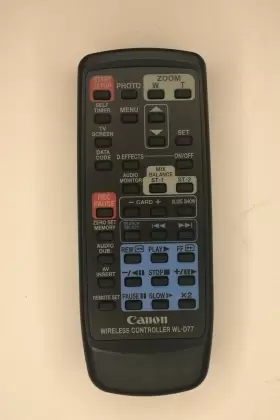 Ca-wl-d77 Canon Wl-d74 Camcorder Remote Control For Gl2 Xl2 Zr10 Zr20 Tested And Working