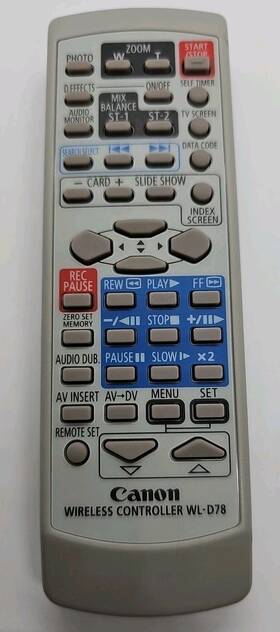 Canon Wl-d78 Original Remote Control Optura 200mc