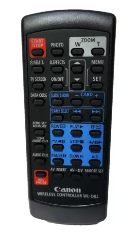 Wl-d82 Canon Wireless Controller For Zr85/zr90 Minidv Camcorder Excellent Cond