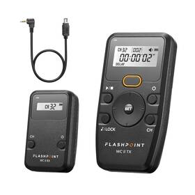 Flashpoint Fp-wc-ii-n3-k Wave Commander Ii Wireless Shutter Kit For Nikon Cameras With Dc-2