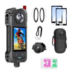 Flymile Fmusa0073 Insta 360 X5 Utility Cage/carrying Case Frame Lens Cap Black