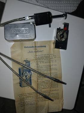 Framex Pentax A44m Mechanical Timer And Asahi Pentak Double Shutter Cable Super Rare