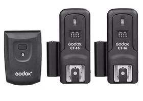 Godox 952344209264 Ct-16 1x Wireless Flash Trigger Transmitter 2x Receiver Set Canon Nikon