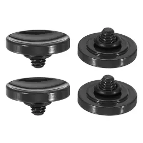 Gryfton 726215042214 4pcs Soft Shutter Release Button Copper Camera Concave Black