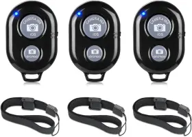 H-rs01 Haromala 3 Pack Wireless Camera Remote Control - For Black-black
