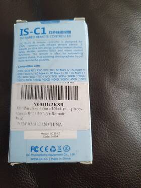 Jjc Is-c1 Wireless Infared Remote For Canon Cameras