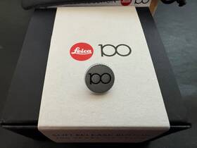 Leica 19692 100 Years Soft Release Button Silver Over Brass New
