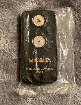 Minolta 043325710483 Rc-3 Wireless Infrared Remote Control For 35mm Cameras Dslr Open Box
