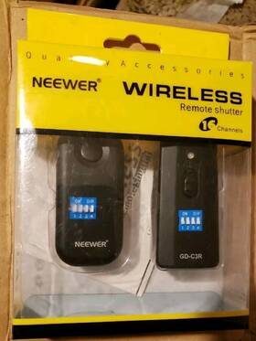 Neewer Gd-c3r Wireless Remote Shutter 16 Channels For Canon Rs-80n3 Cord