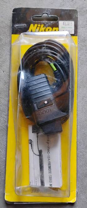 Nikon 2506048 Vintage Mc-12a Motor Remote Trigger Shutter Release Cord - Vgc