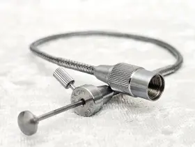 Pre-ar2 Nikon Early Silver Cable Shutter Release Sp S4 S3 S F Rangefinder S2 Leica Ar2