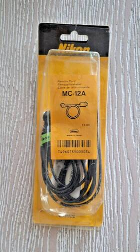 Nikon T4960759003434 Mc-12a Remote Cord Cable Unopened With Instructions