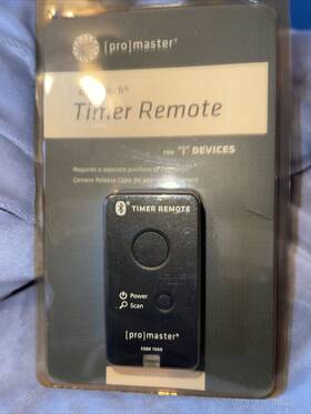 Promaster 029144070502 Bluetooth Timer Remote For Inch I Devices 7050 Cable Not Included In Box