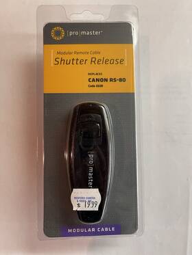Promaster 6608 Wired Remote Shutter Release Cable - Canon Rs-80 Rs-80n3 #6608