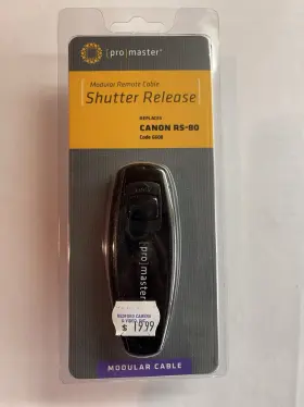 Rs-80n3 Promaster 6608 Wired Remote Shutter Release Cable - Canon Rs-80 #6608