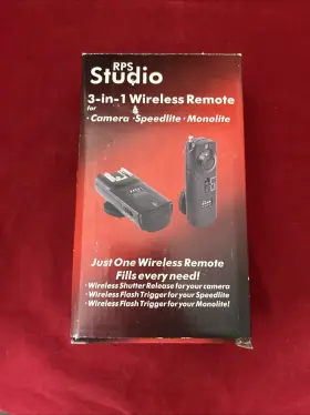 250724-02 Rps Studio 034447044037 3 In 1 Wireless Remote Control Shutter Kit D700 D300 D3