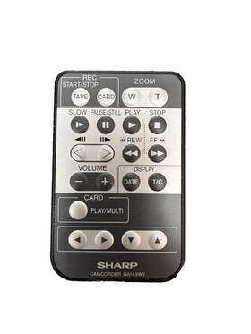 Sharp Ga149wj Genuine Camcorder Remote Oem Free Shipping Has No Battery Cover