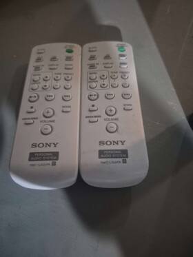 Sony Rm1-cs2pa Rmt-cs2ipa Personal Audio System Remote Control 2-pack White Used
