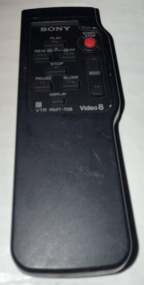 Sony Rmt-70b Video8 Vtr Camcorder Remote Control Original Play Stop Rew Ff