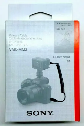 Dsc-rx0 Sony Vmc-mm2 New Coiled Release Cable Dual Camera Sync 1.65ft Microusb