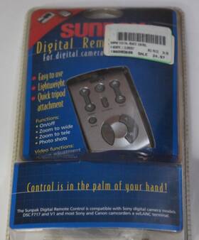 Sunpak 090729201499 Digital Remote Control For Cameras - Works With Sony Dsc F717 And V1