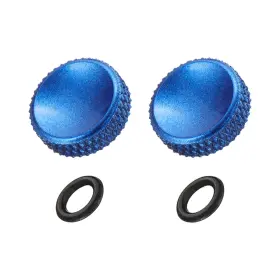 Uxcell 636939593469 Camera Shutter Button 2pcs 12mm Concave Surface Release Blue