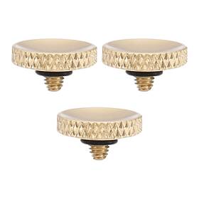 Uxcell 655692240731 Camera Shutter Button 3pcs Release Knurled Matte Golden