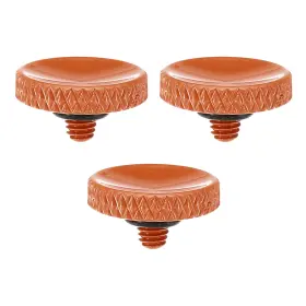 Uxcell 655692240816 Camera Shutter Button 3pcs Release Knurled Orange