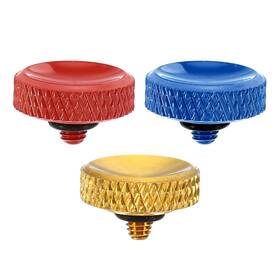 Uxcell 655692241004 Camera Shutter Button 3pcs Release Carved Red Golden Blue