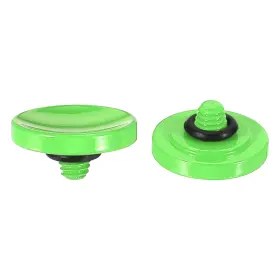 Uxcell 726215042283 Soft Shutter Release Button Copper Camera Concave Green 2pcs