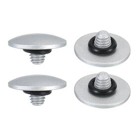 Uxcell 726215042535 Soft Shutter Release Button Copper Camera Convex Silver 4pcs