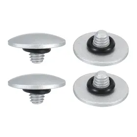 Uxcell 726215042535 Soft Shutter Release Button Copper Camera Convex Silver 4pcs