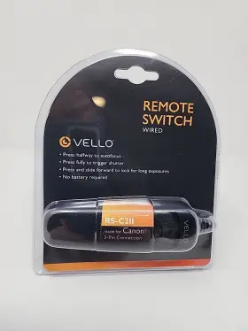 Rs-c2ii Vello Az0611 Remote Switch Wired For Canon 3-pin Connection - New