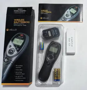 Rcw-c1 Vello Wireless Shutterboss Remote Switch Digital Timer Canon Connection