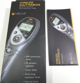 Vello Rcw-c3 Rcw-3-c Wireless Shutterboss Iii Remote Switch With Digital Timer For Select Canon