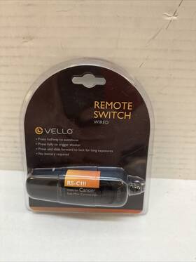 Vello Rsc1ii Rs-c1ii Wired Remote Switch For Select Canon/pentax/contax/samsung