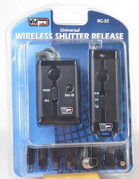Vidpro 026127770749 Universal Wireless Shutter Release F/many Dslr Camera Models-new And Sealed