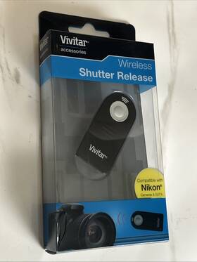 Vivitar Viv-rc-6000w-nik Viv-rc-6000b-nik Infrared Shutter Release Black Nikon