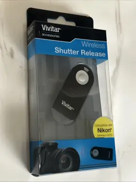 Viv-rc-6000b-nik Vivitar Viv-rc-6000w-nik Infrared Shutter Release Black Nikon