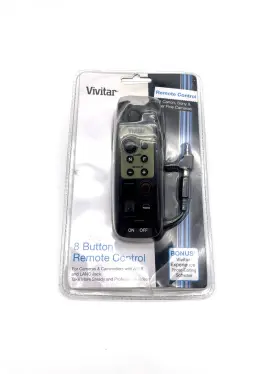 Viv-rc-800 Vivitar 8 Button Remote Control For Camera Camcorder A/v R Lanc Jack
