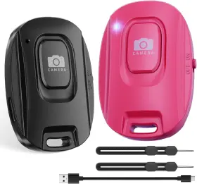 Vyviyon 744759636225 Bluetooth Camera Remote Shutter For Iphone And Android Smartphones Rechargeable