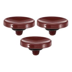 Zaplyte 655692240212 3pcs Camera Shutter Button Release Concave Dark Red