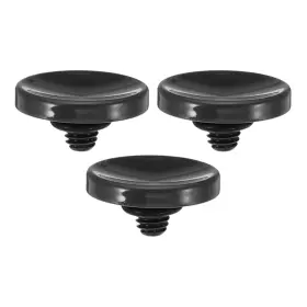 Zaplyte 655692240250 Camera Shutter Button 3pcs Release Concave Black
