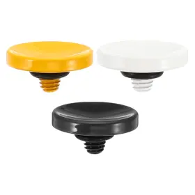 Zaplyte 655692240441 Camera Shutter Button 3pcs Release Concave Black White Yellow